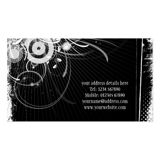 Vintage Grunge Design Business Card (back side)