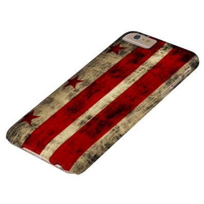 Vintage Grunge Flag of Washington D.C. Barely There iPhone 6 Plus Case
