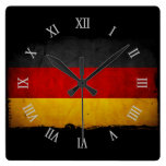 Vintage Grunge Germany Flag Wallclock