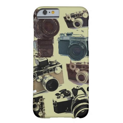 Vintage Grunge Retro Cameras Pattern iPhone 6 Case