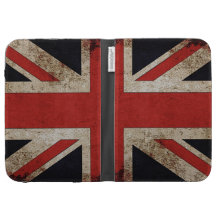 Vintage Grunge UK Flag Kindle Case