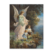 Vintage Guardian Angel Postcard