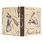Vintage Guest Book Binder for Hotel, Restaurant binders