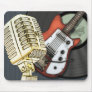 Vintage Guitar and Microphone Mousepad