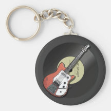 Vintage Guitar Key Chain