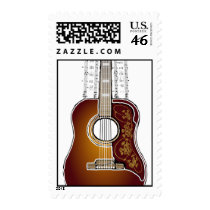 Vintage Guitar with Seet Music  -Postage postage