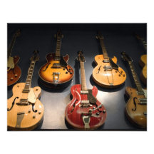 Vintage Guitars Personalized Invitation