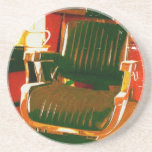 Vintage Hair Salon Drink Coaster