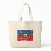 Vintage Haiti Flag Canvas Bags