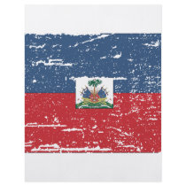Vintage Haiti Flag Personalized Flyer