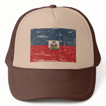 Vintage Haiti Flag Trucker Hat