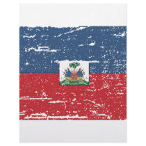 Vintage Haiti Flag Letterhead Design