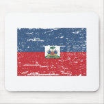 Vintage Haiti Flag Mousepads