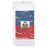 Vintage Haiti Flag Personalized Rack Card