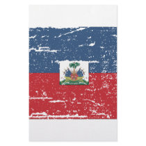 Vintage Haiti Flag Stationery Paper