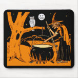 Vintage Halloween Art Mouse Pads