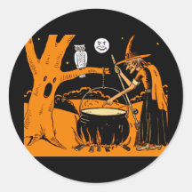 Vintage Halloween Art Sticker