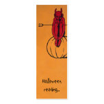 Vintage Halloween bookmark Business Cards