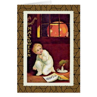 Vintage Halloween Boy Greeting Cards