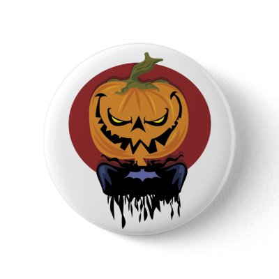 Vintage Halloween button by holiday_tshirts