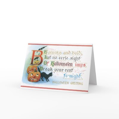 Vintage Halloween Card