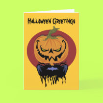 Vintage Halloween card by holiday_tshirts Vintage Halloween card
