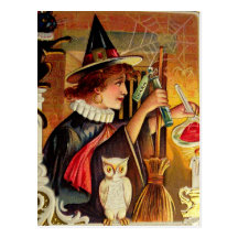 Vintage Halloween Card Post Card