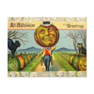 Vintage Halloween Card Post Card