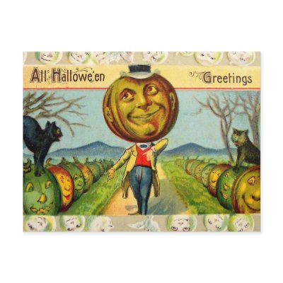 Vintage Halloween Card postcards