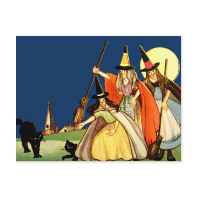 Vintage Halloween Card postcards