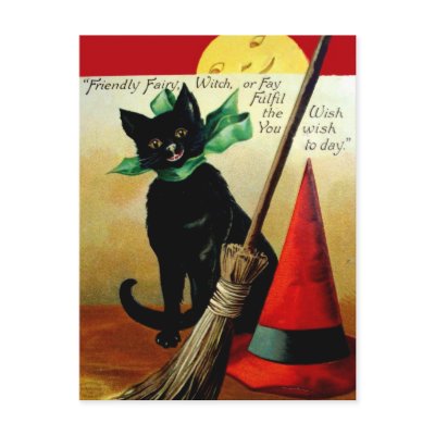 Vintage Halloween Card postcards