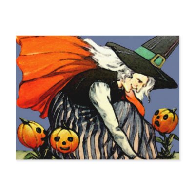 Vintage Halloween Card postcards
