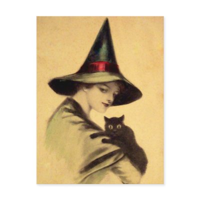 Vintage Halloween Card postcards