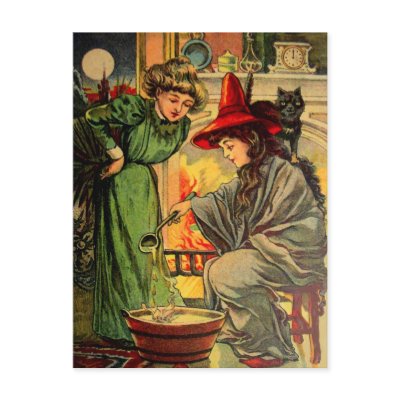 Vintage Halloween Card postcards