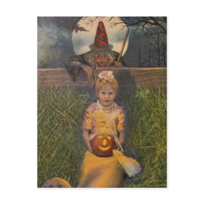 Vintage Halloween Card postcards