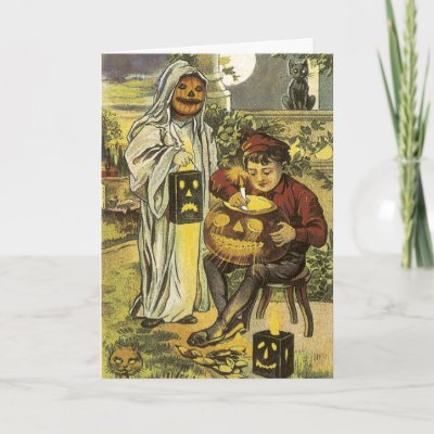 Vintage Halloween Postcards on Victorian Halloween Cards  Beautiful Old Hallows Postcards Are