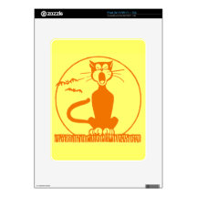 Vintage Halloween Cat Decals For iPad