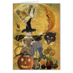 Vintage Halloween Collage Card