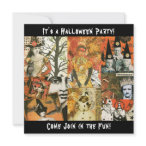 Vintage Halloween Collage Announcement