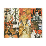 Vintage Halloween Collage Postcard