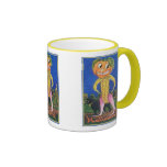 Vintage Halloween Corn Pumpkin Head Mug