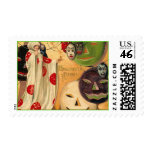Vintage Halloween Faces postage