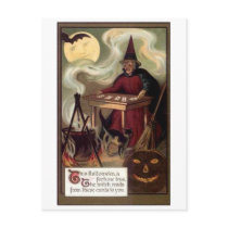 Vintage Halloween Fortune Teller postcards