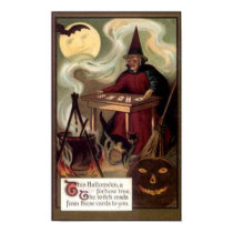 Vintage Halloween Fortune Teller posters