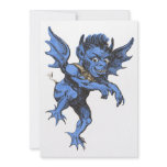 Vintage Halloween Gargoyle or Demon Invitation