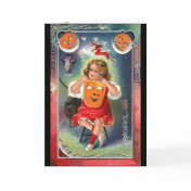 Vintage - Halloween Girl with Mask
