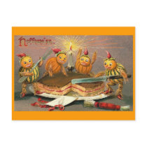 Vintage Halloween Goblins Post Card
