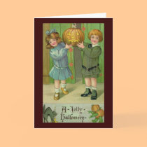 Vintage Halloween Greeting Card
