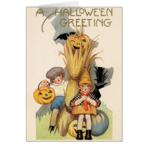 Vintage Halloween Greeting Card