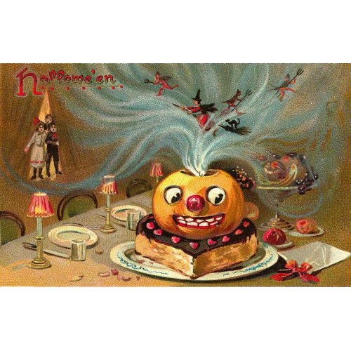 Vintage Halloween Greeting Cards Classic Posters print